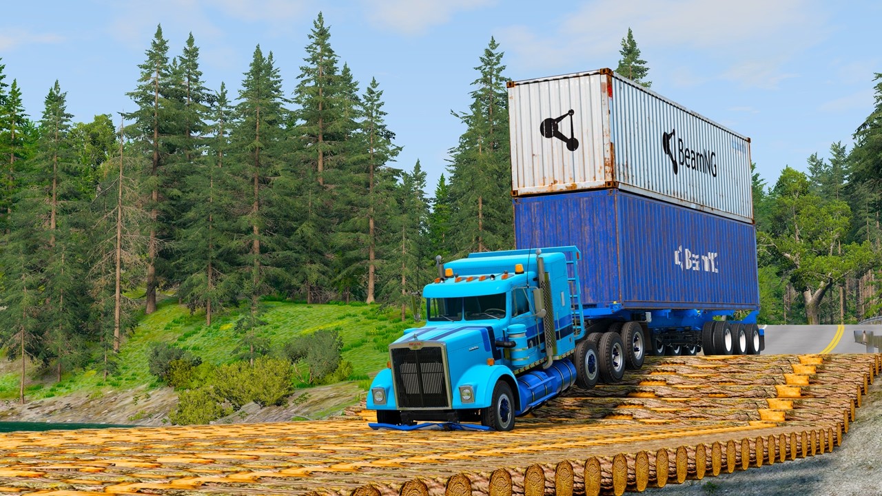 Cars vs Log Bridge #1 Challenge Ends in Total Destruction!