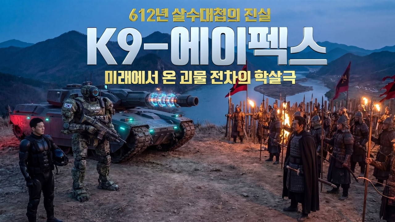 단 1대의 전차와 10기의 로봇 VS 30만 대군! 세계 전투사를 새로 쓴 기적의 학살극 [AI 단편 영화]