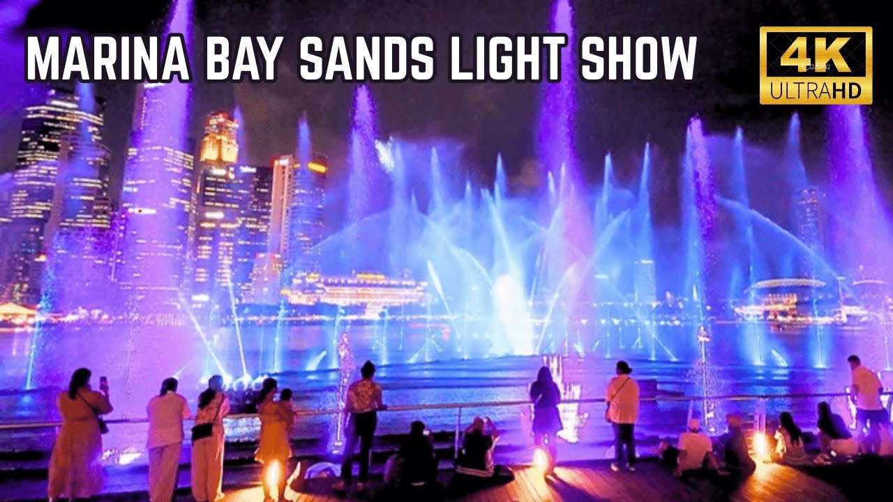 SPECTRA Light & Water Show at Marina Bay Sands [4K]
