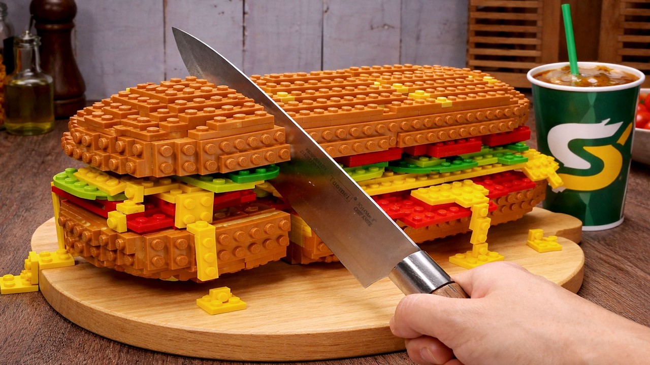 The BEST Subway FootLong Sandwich Recipe at Home | LEGO Food