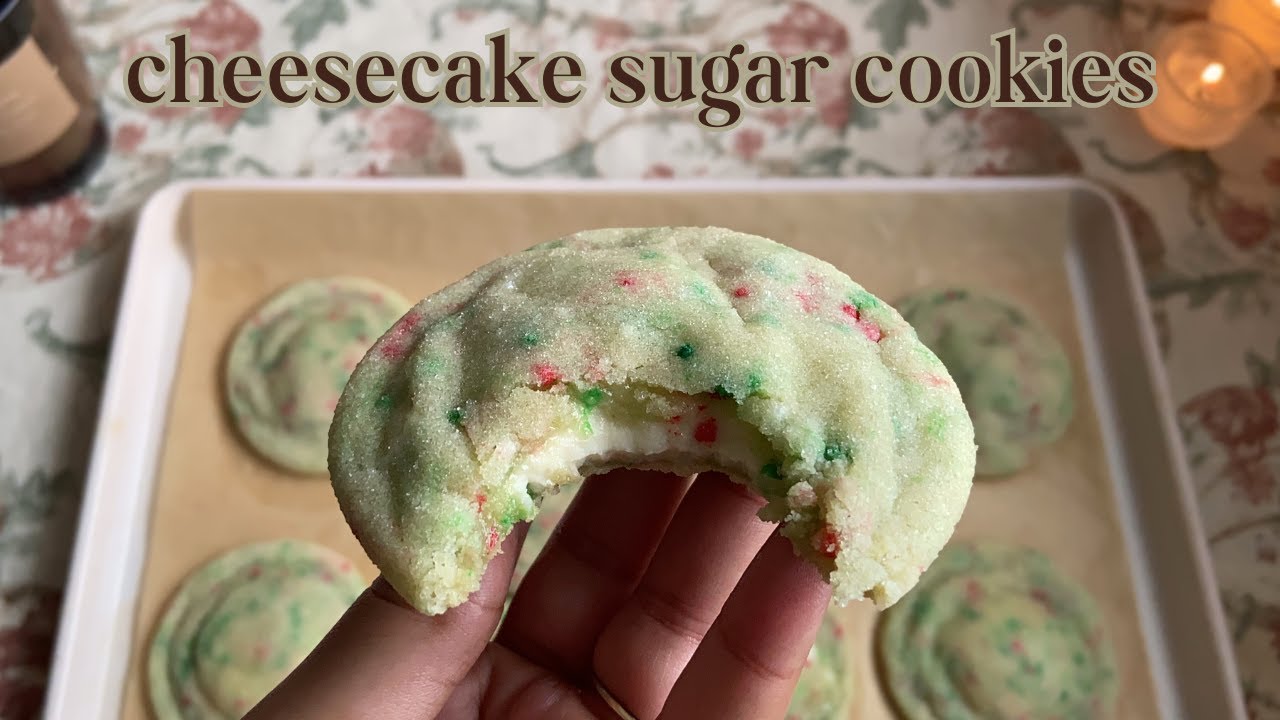 Soft Cheesecake Sugar Cookies ♡ Bake With Me