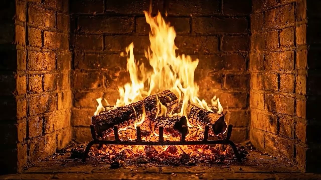 🔥 Cozy Fireplace NO ADS | Deep Sleep Fire Ambience (4K HDR)
