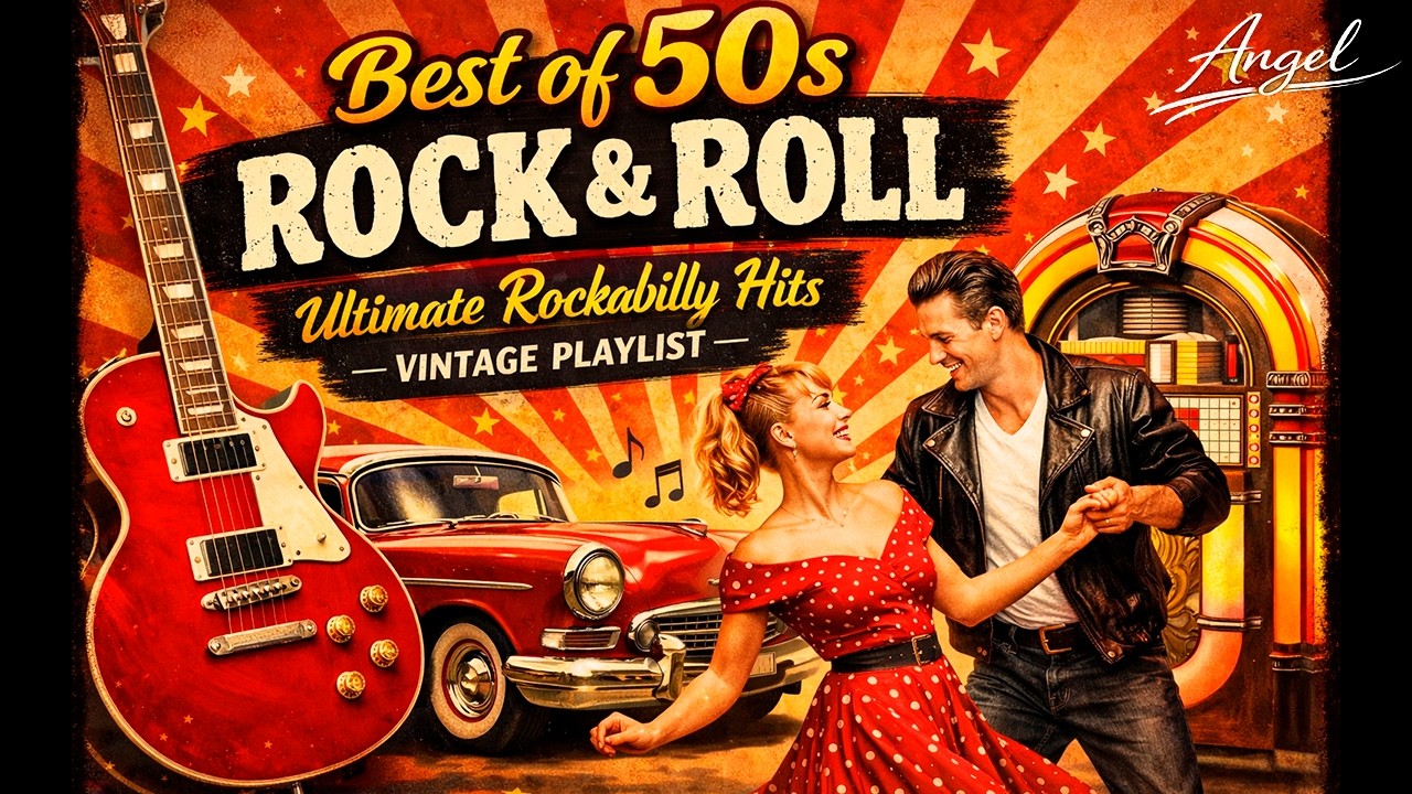 Late Night 1950s Rock & Roll Diner Ambience | Study / Work / Drive / Chill