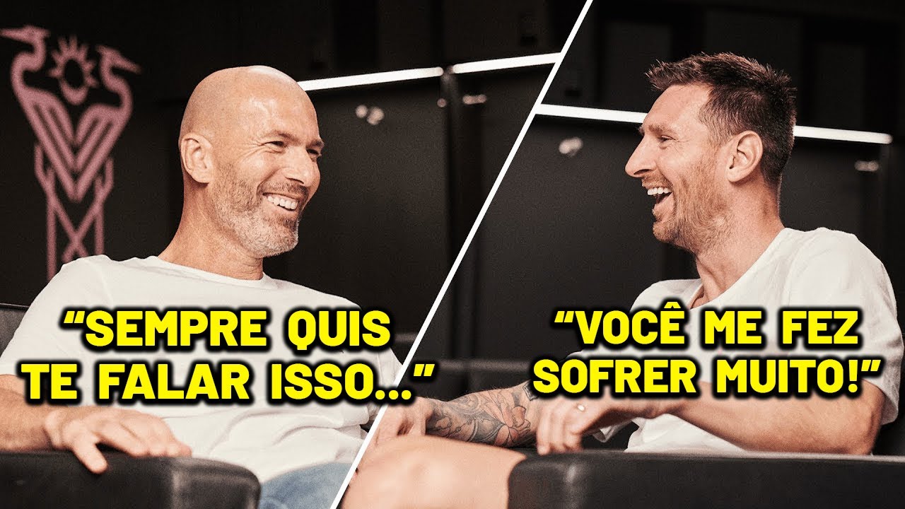 MESSI E ZIDANE FAZEM REVELA&Ccedil;&Atilde;O INCR&Iacute;VEL EM ENTREVISTA &Eacute;PICA