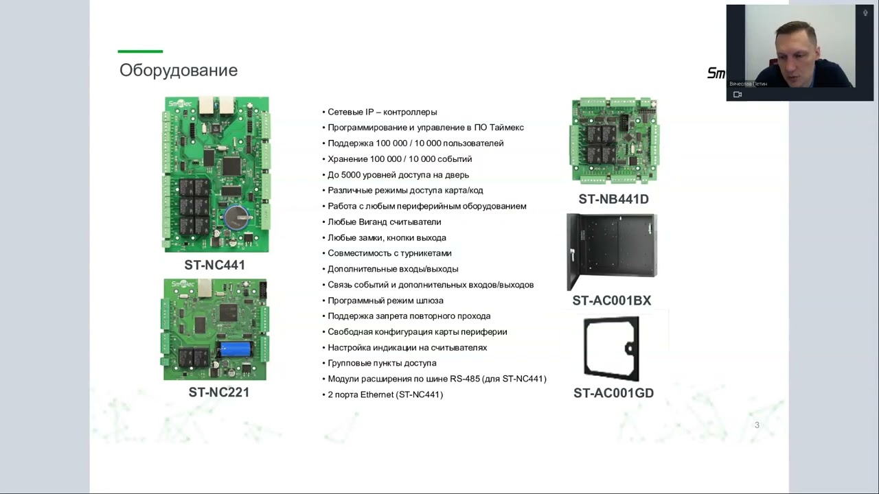 Курс 2. СКУД Smartec. Администрирование ПО Timex. 16.03.23