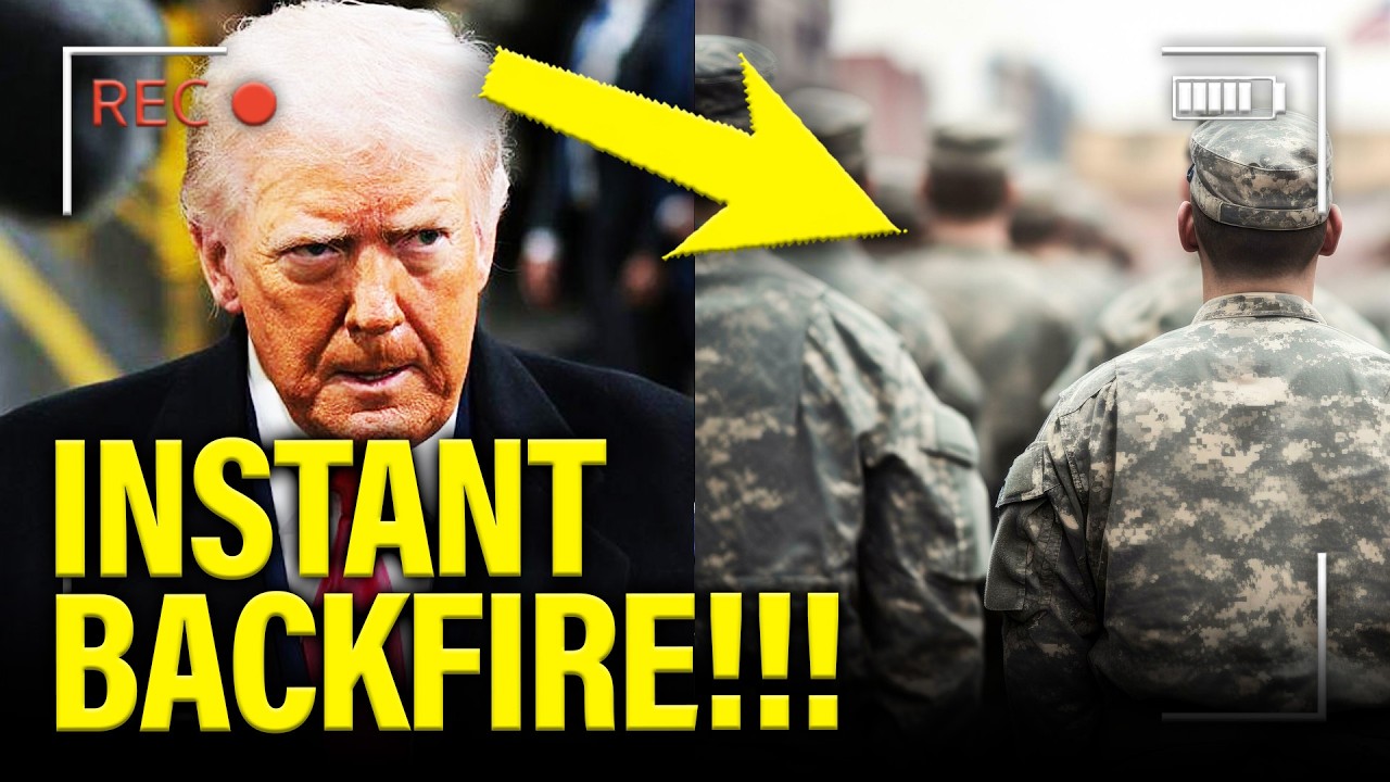 Trump PANICS as Military DRAFT BACKFIRES