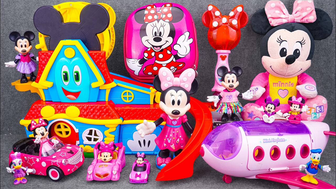 Satisfying with Unboxing Disney Minnie Mouse Jumbo Fun House Playset | Review Toys ASMR