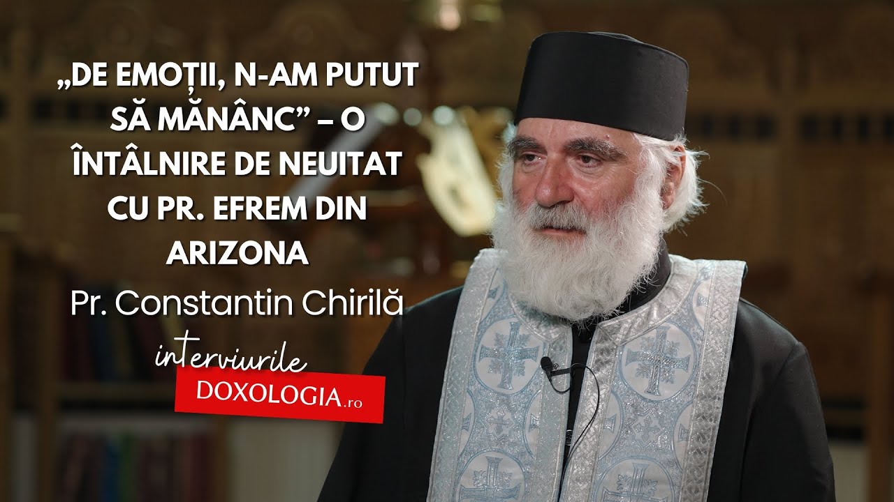 „De emoții, n-am putut să mănânc” – o întâlnire de neuitat cu Pr. Efrem din Arizona