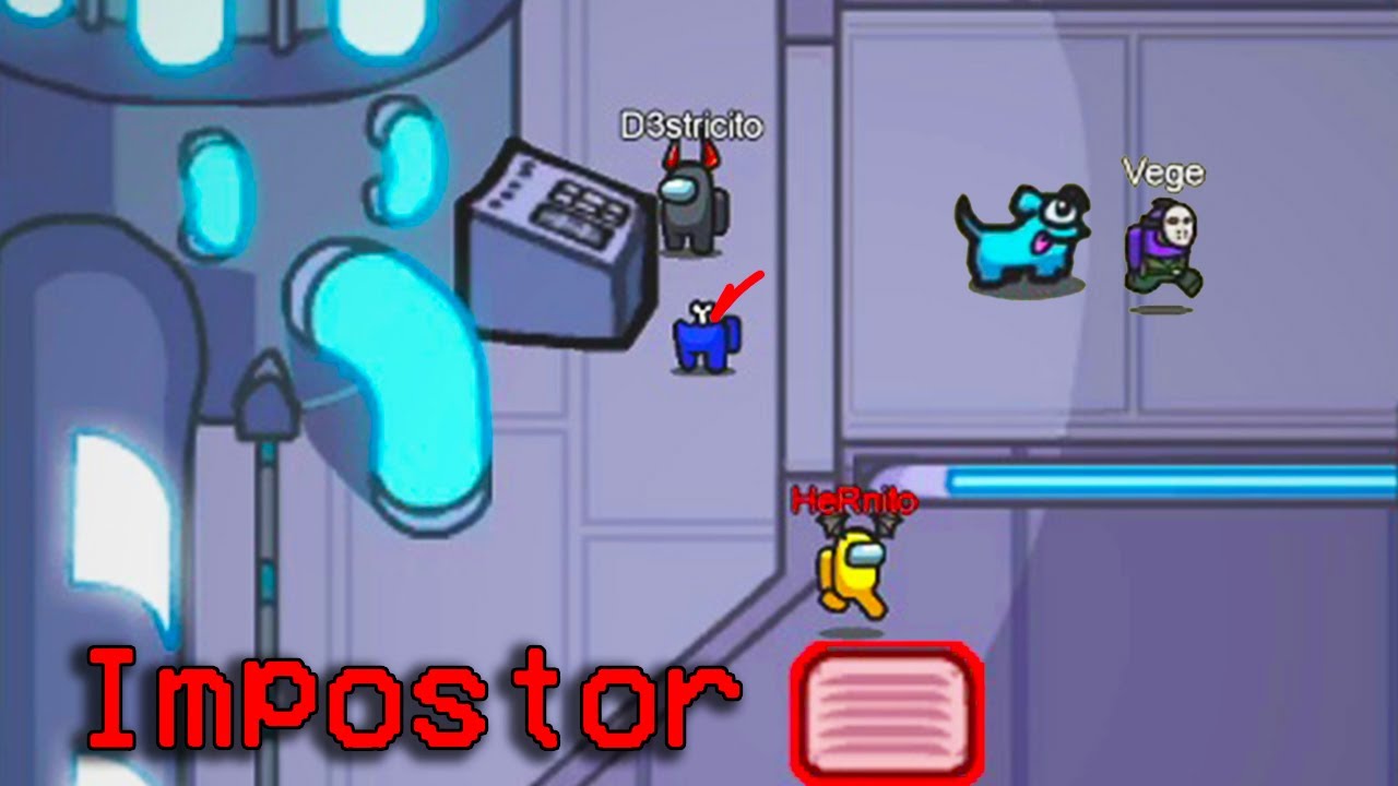 AMONG US | IMPOSTOR SUPER PEQUEÑO Y VICTORIA SUPER GRANDE *AMONG US MOD*