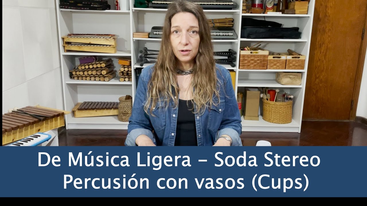 Cómo tocar De música Ligera - Soda Stereo - con VASOS (Cups)