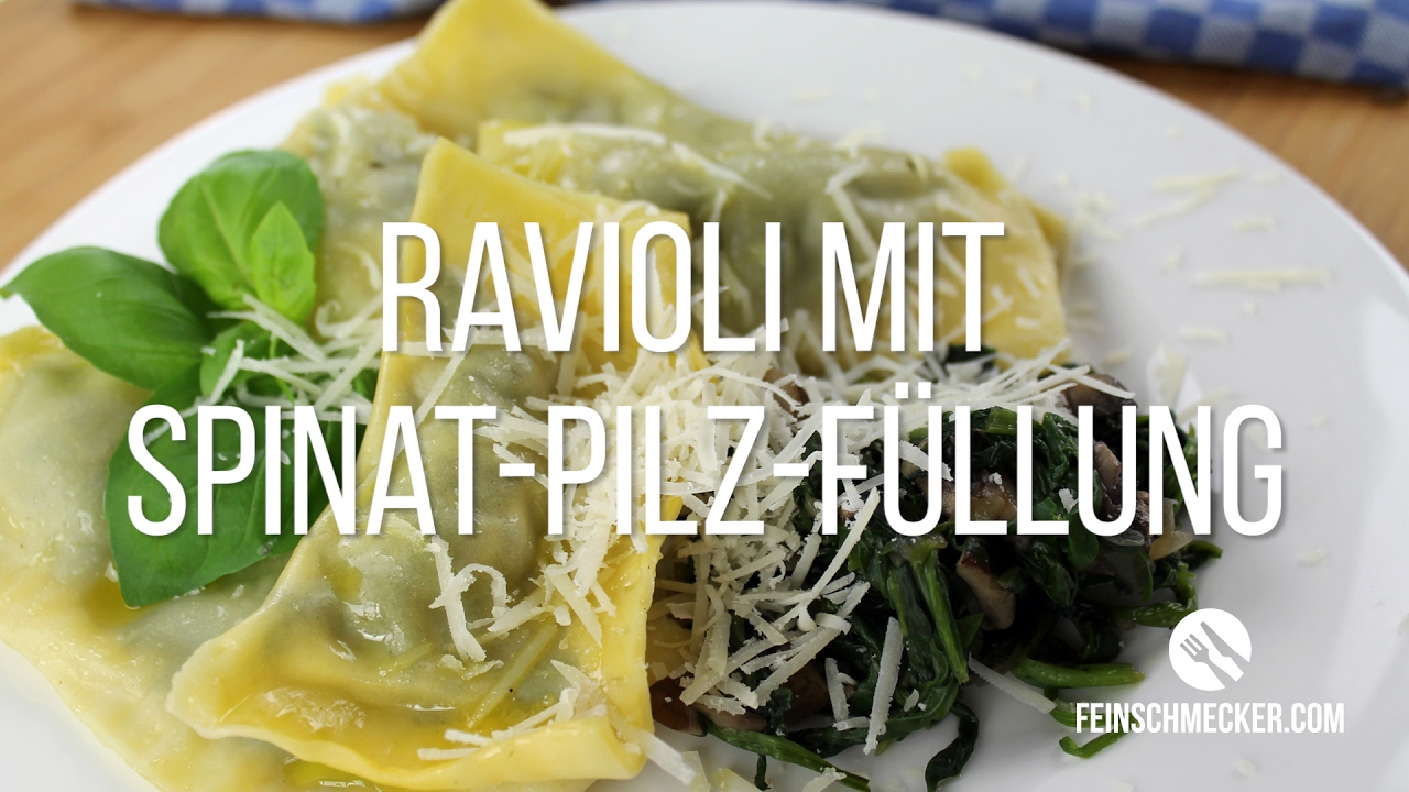 #CasualGourmet: Ravioli mit Spinat-Champignon-F&uuml;llung // Feinschmecker.com