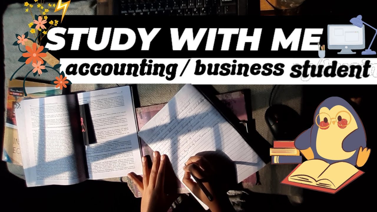 study with me |  50 minute Pomodoro real-time chill, hip-hop music *B.com(Hons.)/Accounting student*