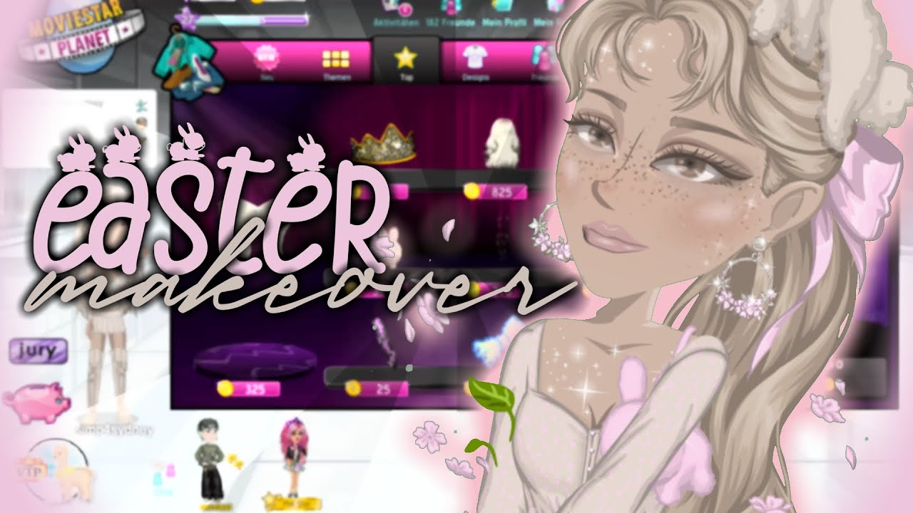 easter makeover 💐🐰 | moviestarplanet | sydney msp