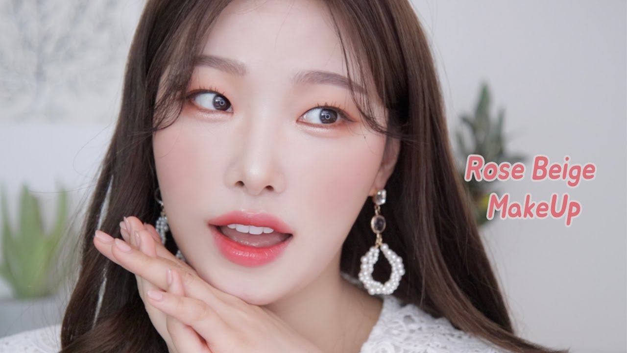 로즈베이지 메이크업 #속쌍꺼풀🌹rose beige makeupㅣ아랑