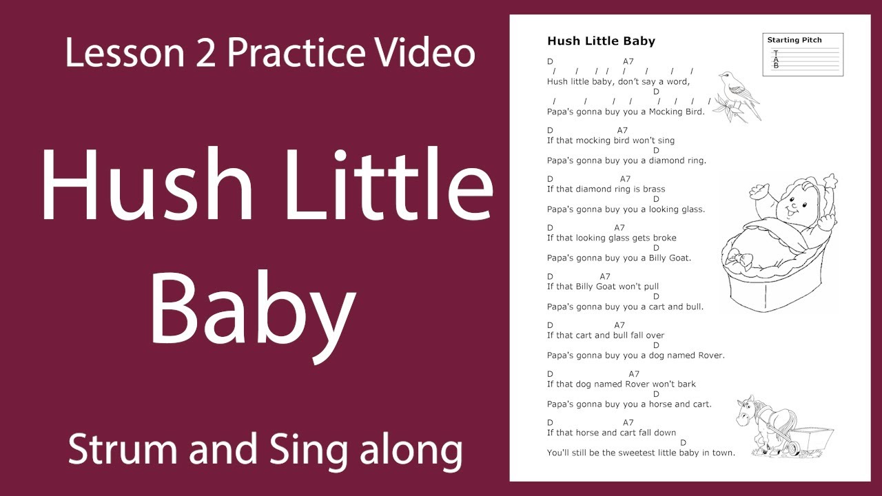 Hush Little Baby Song (Easy Guitar)