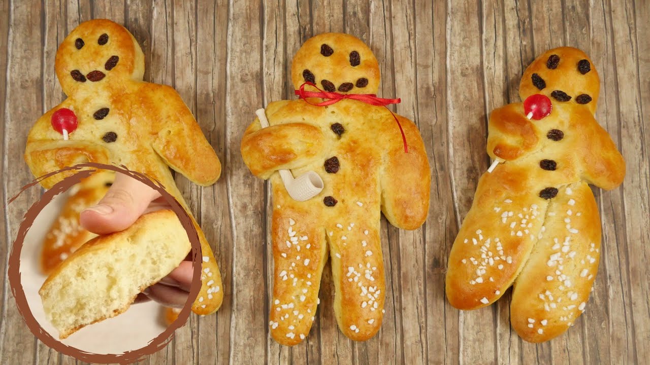 Weckmänner | Stutenkerle backen ohne Hefe | Quark Öl Teig