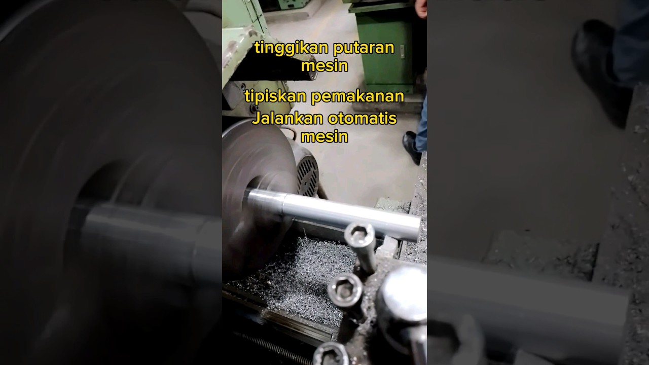 tata cara finishing pada mesin bubut #ngebubut #bubut