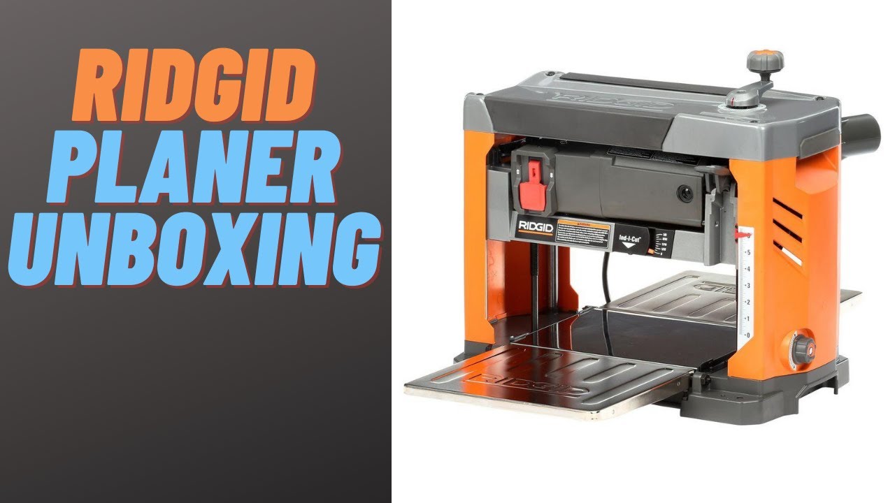 Ridgid R4331 Planer Unboxing & Inital Setup