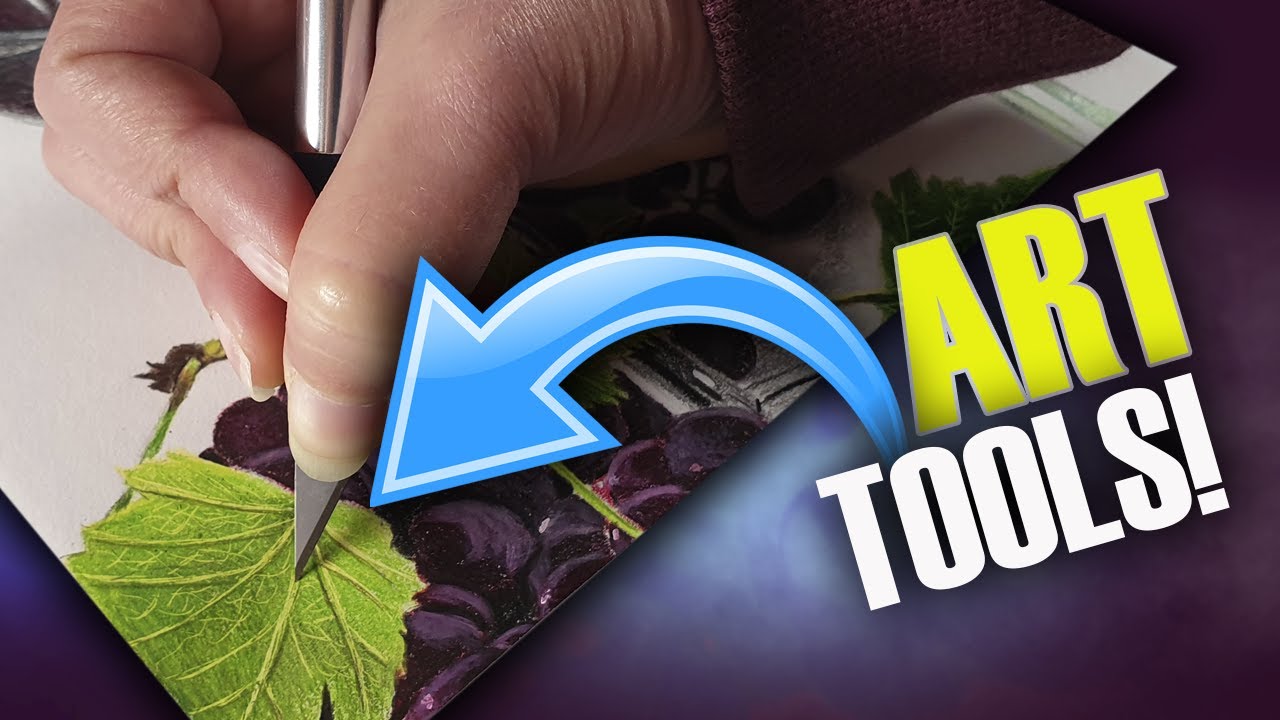 Como DIBUJAR una Hoja REALISTA paso a paso con lápices de colores/ART TOOLS/Uso del Bisturí de arte.