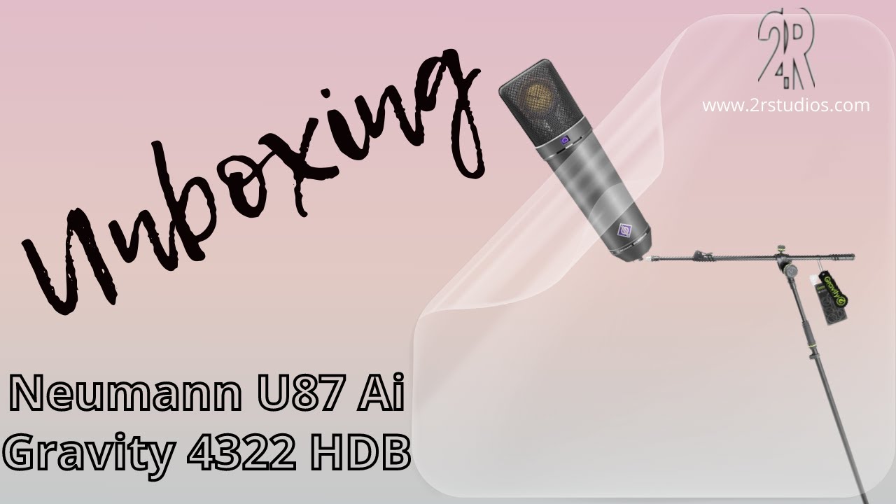 Neumann U87Ai   + Gravity 4322 HDB (heavy duty) UNBOXING