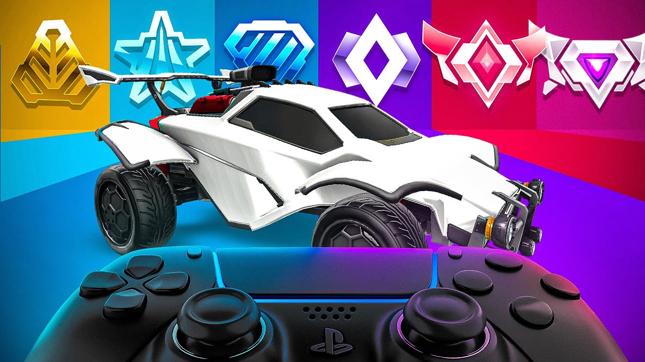 We take on ALL the RANKS of ROCKET LEAGUE on the CONTROLLER
