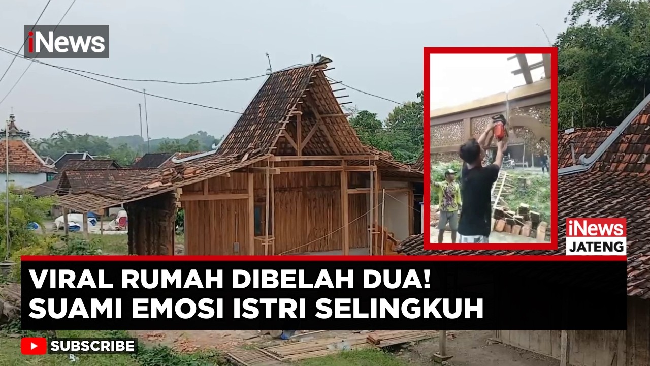 Viral di Grobogan, Suami Belah Rumah Sendiri Usai Cekcok Rumah Tangga | iNews Jateng