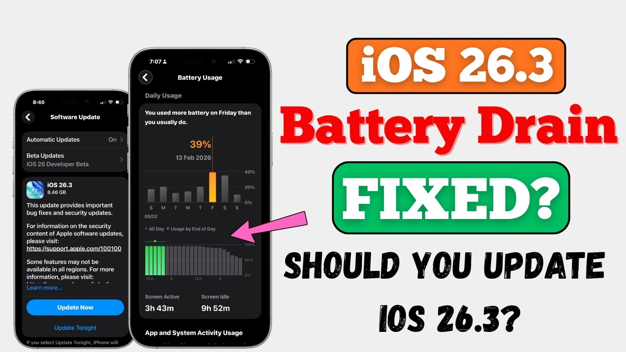 iOS 26.3 Review - Battery Drain FIXED? Performance Improvements & Should You Update?)