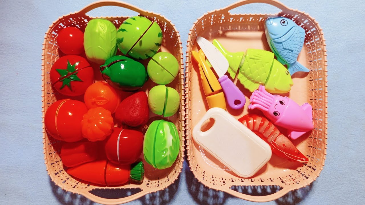Satisfying Video | Fast Cutting Fruits & Fish Collection ASMR
