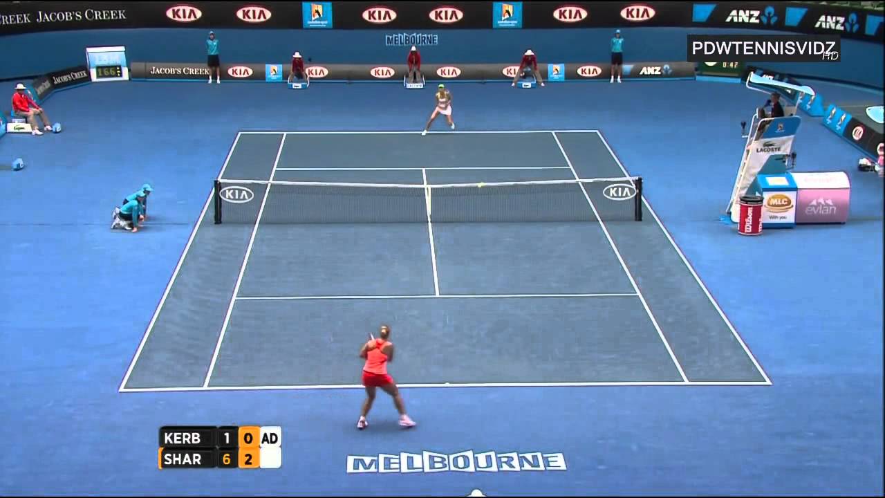Sharapova vs Kerber Australian Open 2012 Highlights