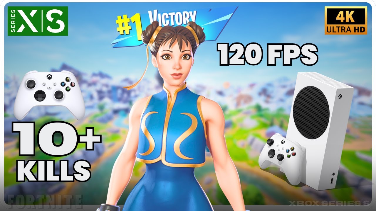 Chun-Li Skin Gameplay | 120 FPS Xbox Series S Fortnite
