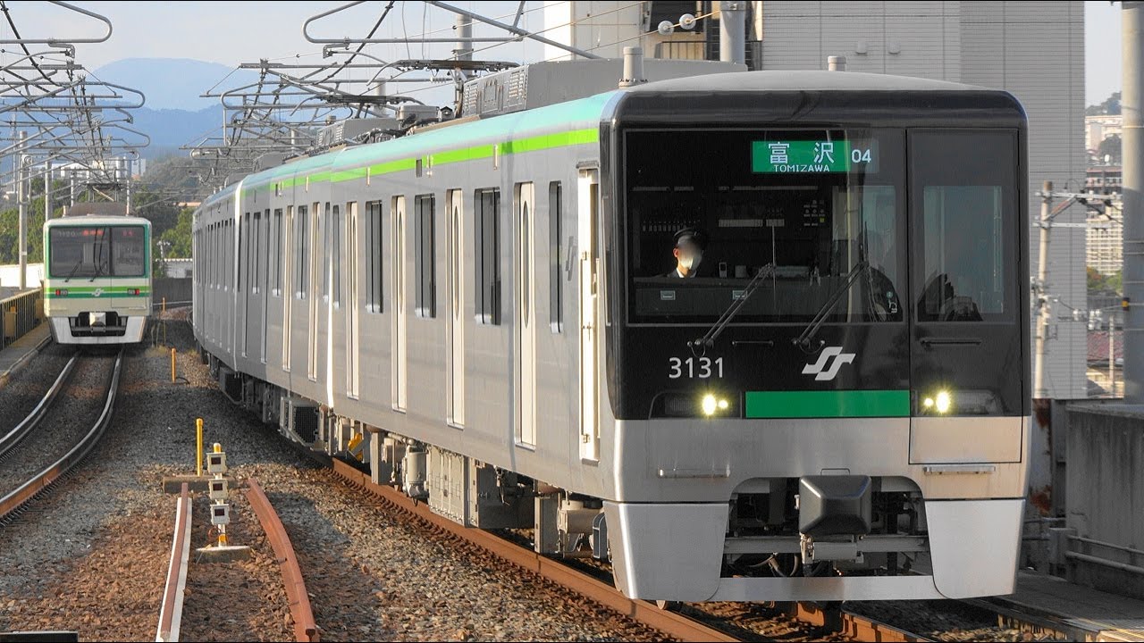 【4K60P】【新型】仙台市地下鉄南北線3000系電車(日立ハイブリッドSiC適用-VVVF)到着・発車シーン集+乗車動画(走行音) 泉中央駅、八乙女駅、黒松駅、旭ヶ丘駅、五橋駅、富沢駅にて