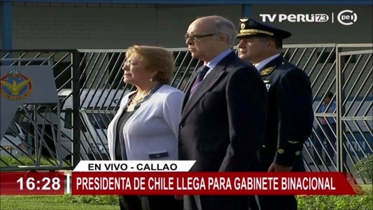 Presidenta Bachelet llegó a Lima para participar en Gabinete Binacional Perú-Chile