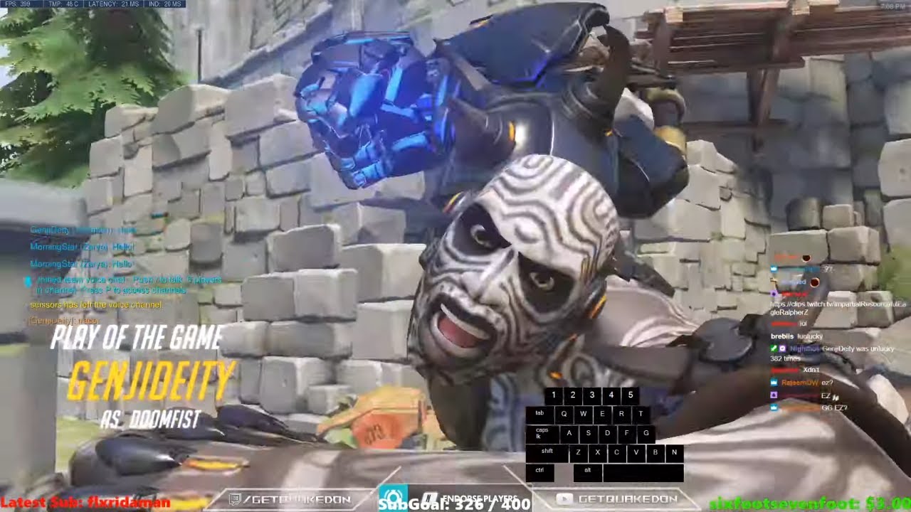 GETQUAKEDON DOOMFIST MAIN - POTG! [ OVERWATCH SEASON 24 TOP 500 ]