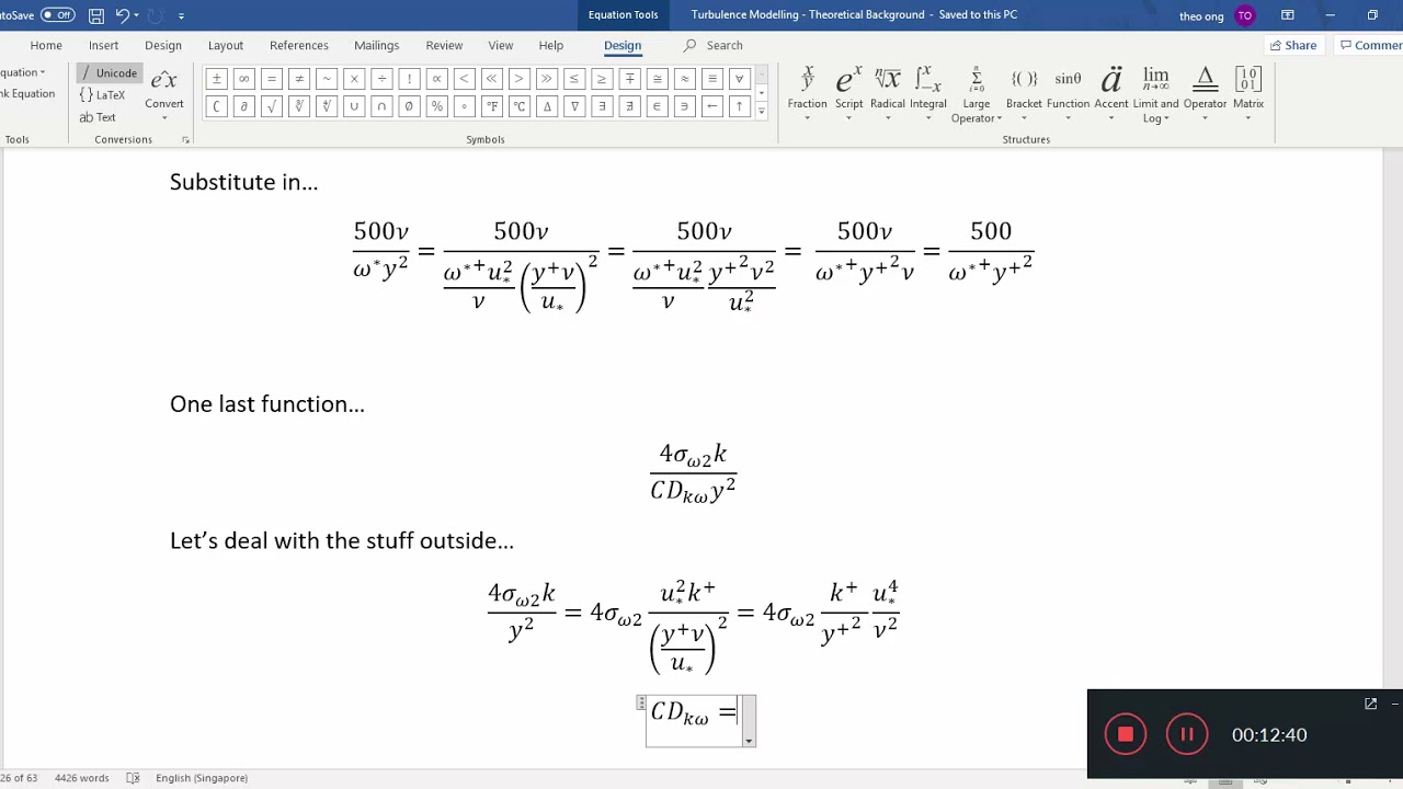 Turbulence Modelling 36 -  kOmegaSST Model part vi Blending Functions and Wall Functions