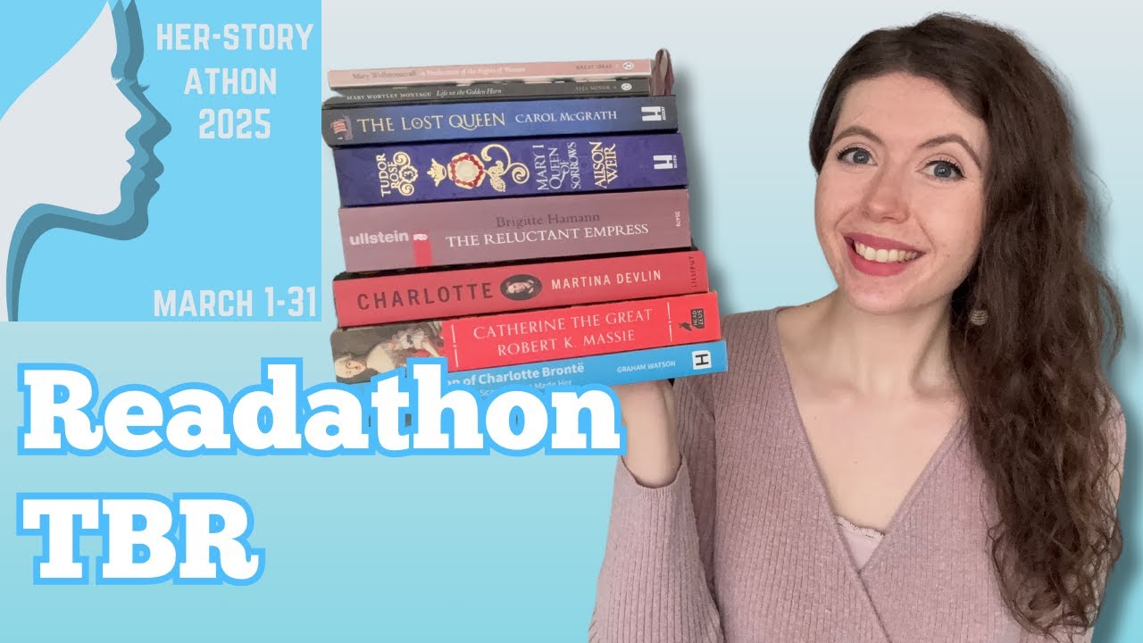 Herstoryathon TBR 2025 📚 Women's History Month Pile of Possibilities