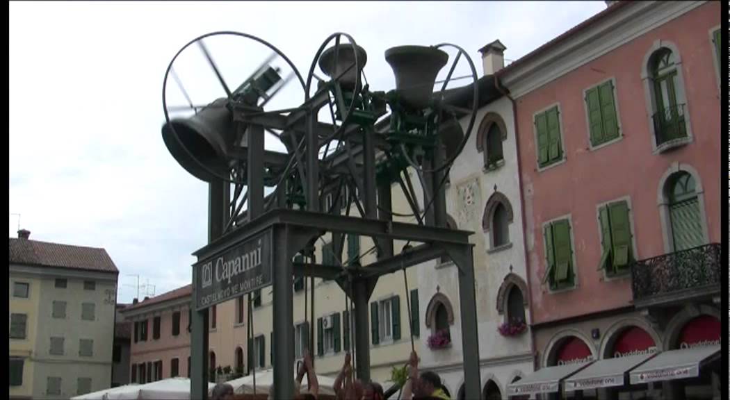 English Bell Ringers in Cividale 'Part of a 120 of Grandsire Doubles'