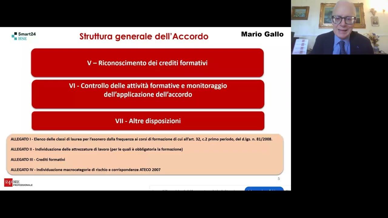 Webinar - SALUTE E SICUREZZA SUL LAVORO. La riforma dell’accordo Stato – Regioni, 17 aprile 2025