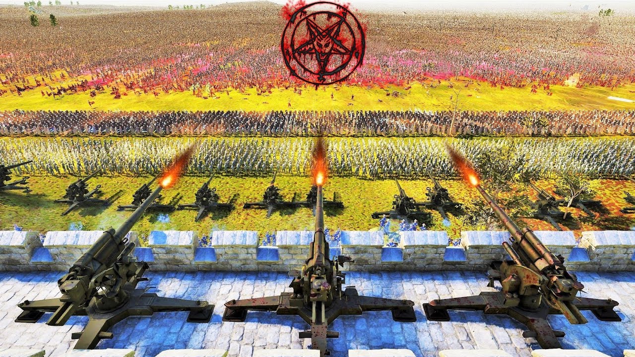 7,000,000 DEMONIC ARMY Invades Elite MILITARY Fortress Base - UEBS 2 | BATTLE SIMULATOR 2