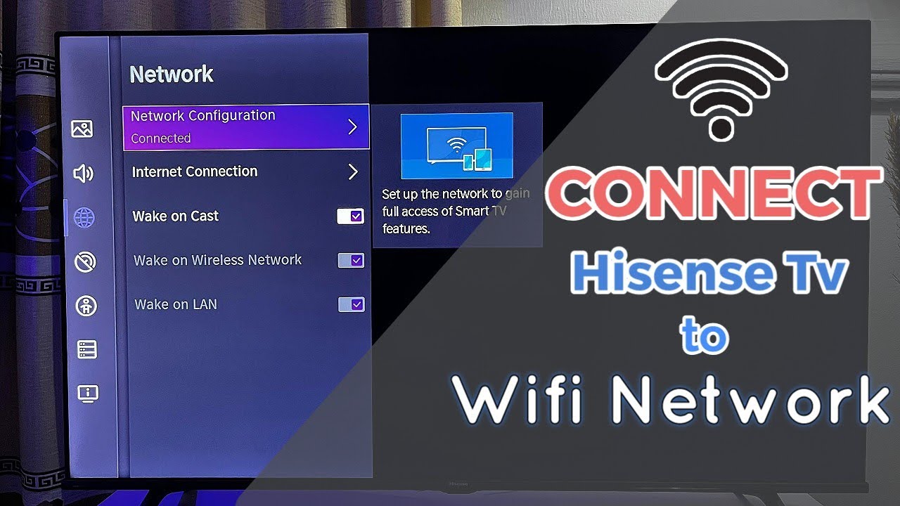 Hisense Vidaa Smart TV: How to Connect to WiFi Network (Internet)