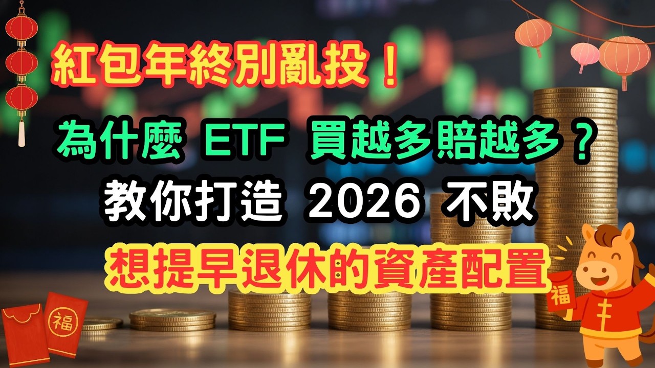 ETF買越多賠越多？別再把『調味料』當主菜！看穿成分股偽裝，打造真正抗震的投資組合#0050 #0056 #00981A #00878 #00713 #ETF #核心資產 #衛星資產 #主動式ETF