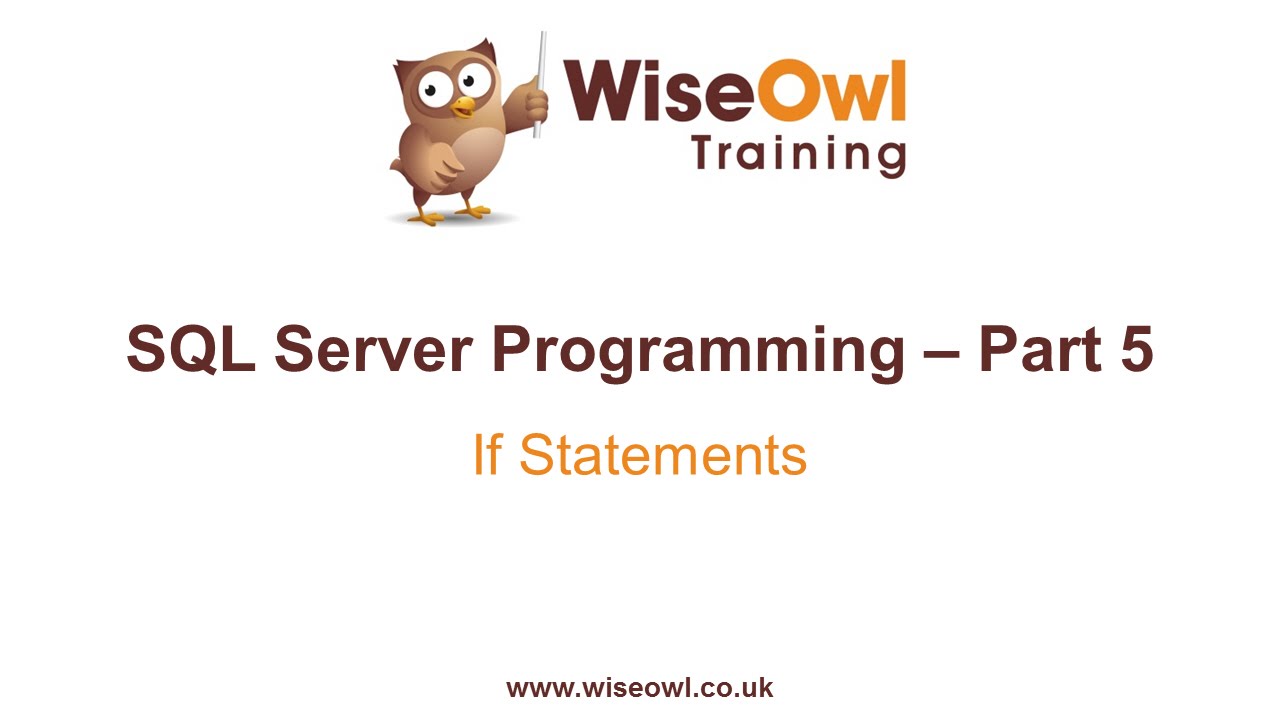 Программирование SQL Server, часть 5 — Операторы IF