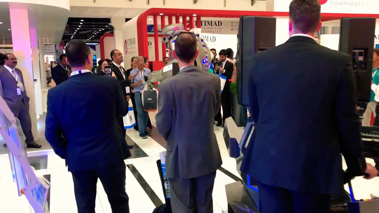 Titan Robot in Action at ISNR exhibition Abu Dhabi