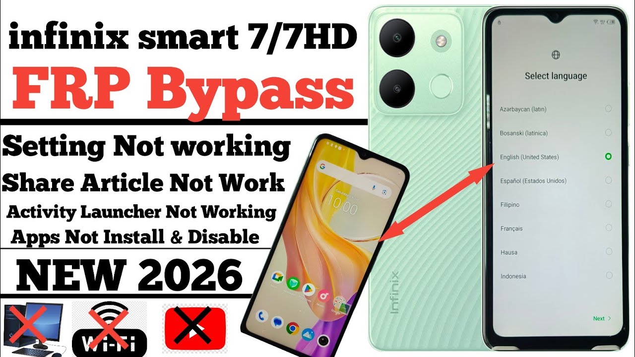 infinix smart 7/7HD frp bypass | infinix x6516 frp bypass /2026