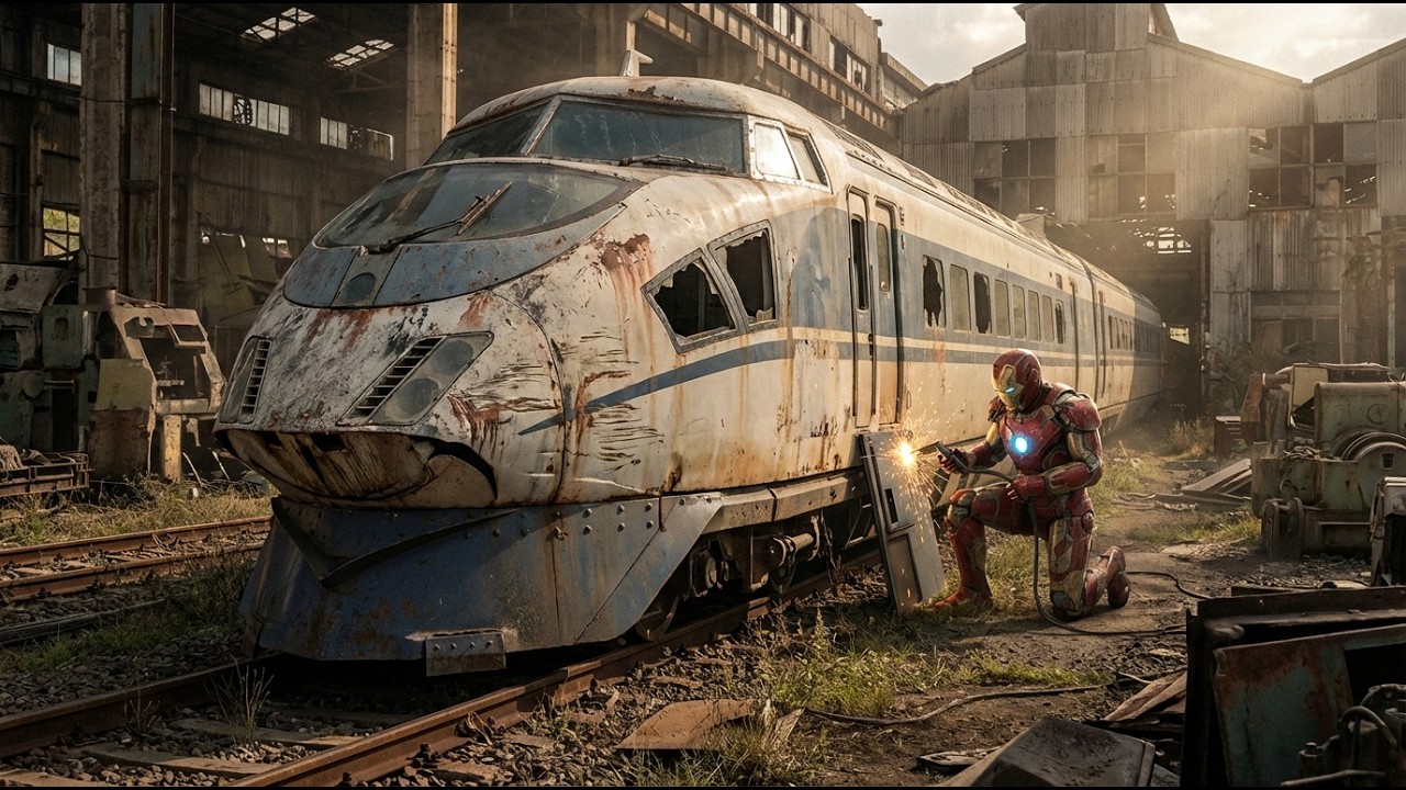 Iron Man Restores an Abandoned Bullet Train – Full High-Speed Train Restoration