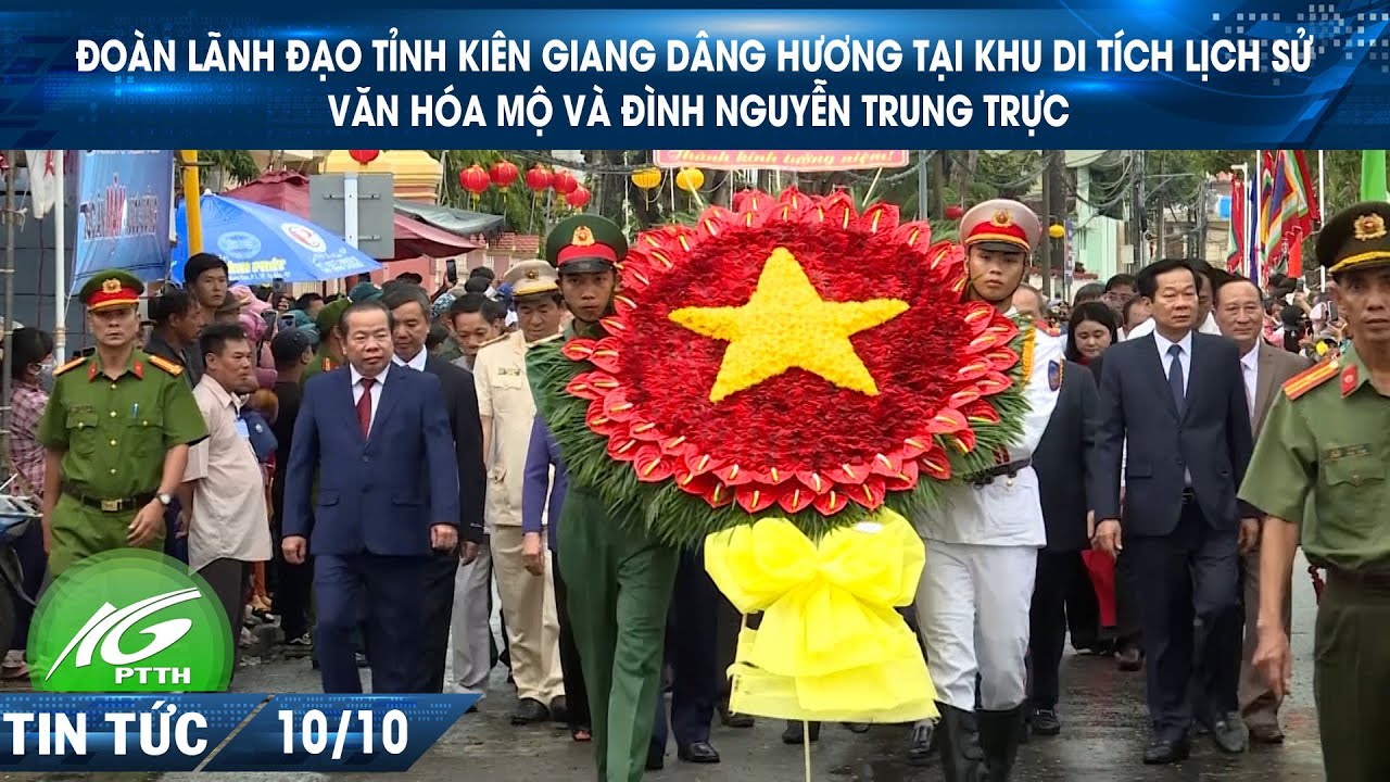 Đoàn lãnh đạo tỉnh Kiên Giang dâng hương tại Khu di tích lịch sử văn hóa mộ, đình Nguyễn Trung Trực