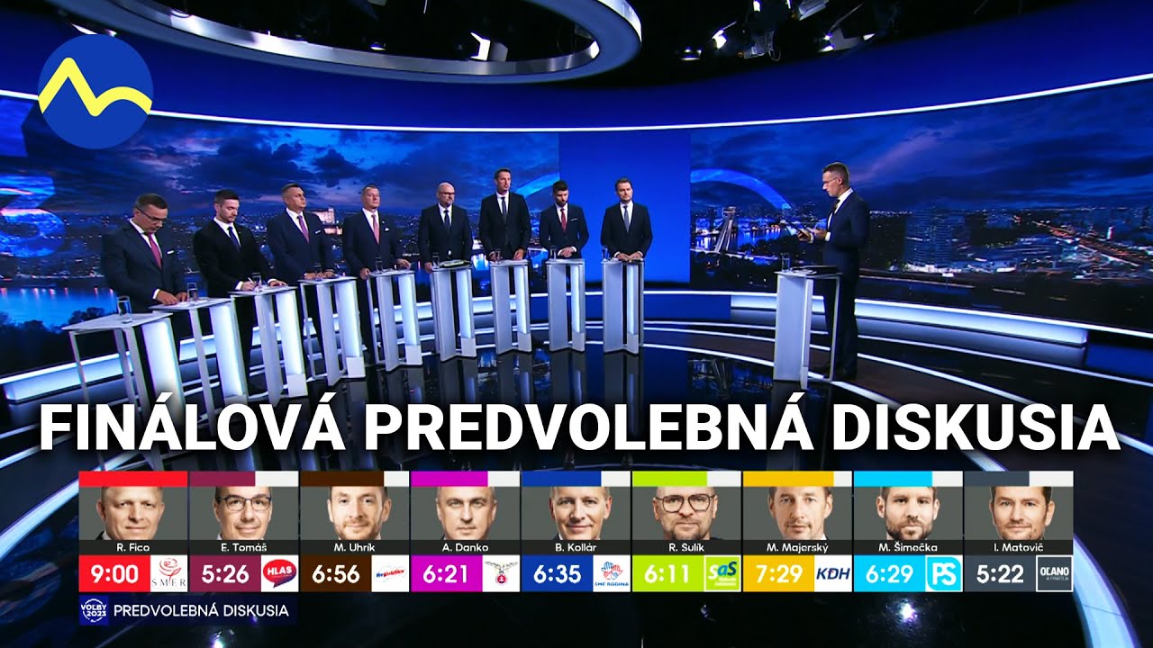 Predvolebná diskusia FINÁLE - Voľby 2023 - TV Markiza