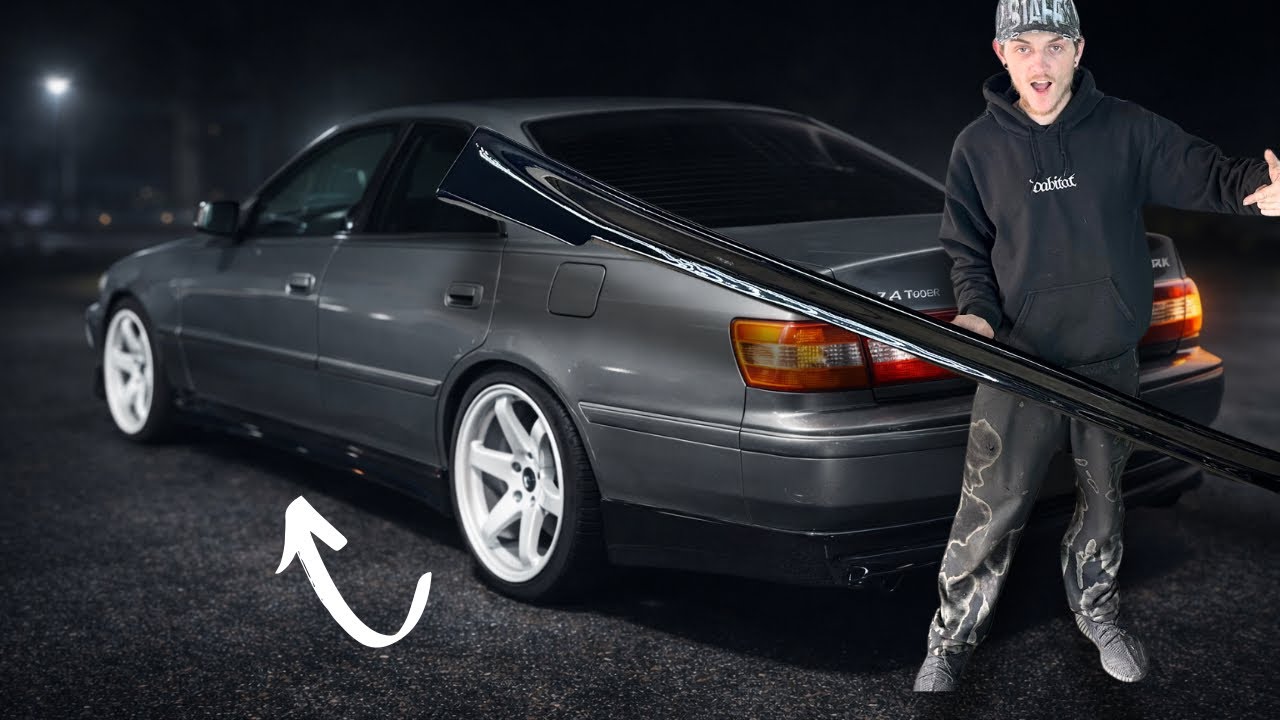 Оригинальная аэродинамическая покраска и установка на JZX100