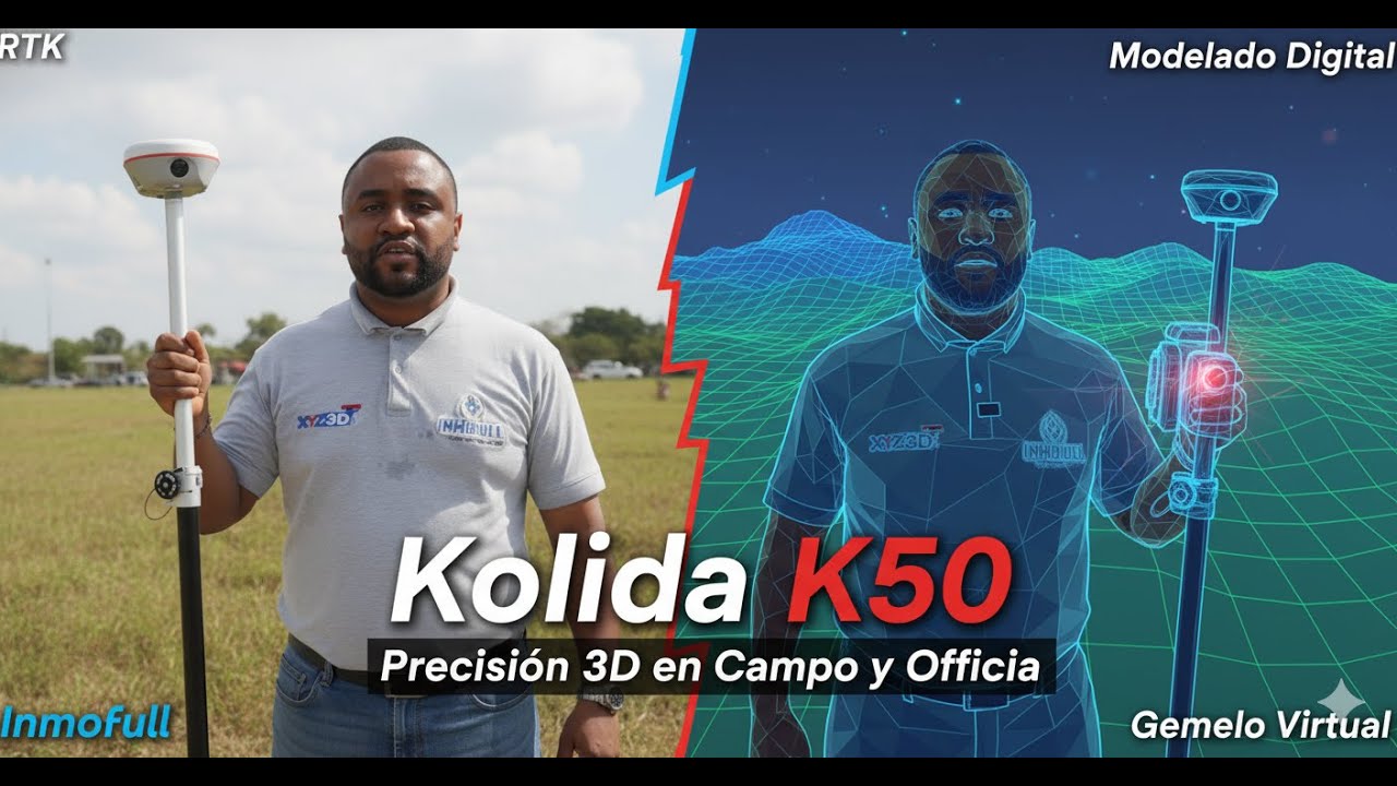 Kolida K50: Precisi&oacute;n GNSS en Campo y Modelado 3D en PC | El Poder del Nuevo RTK