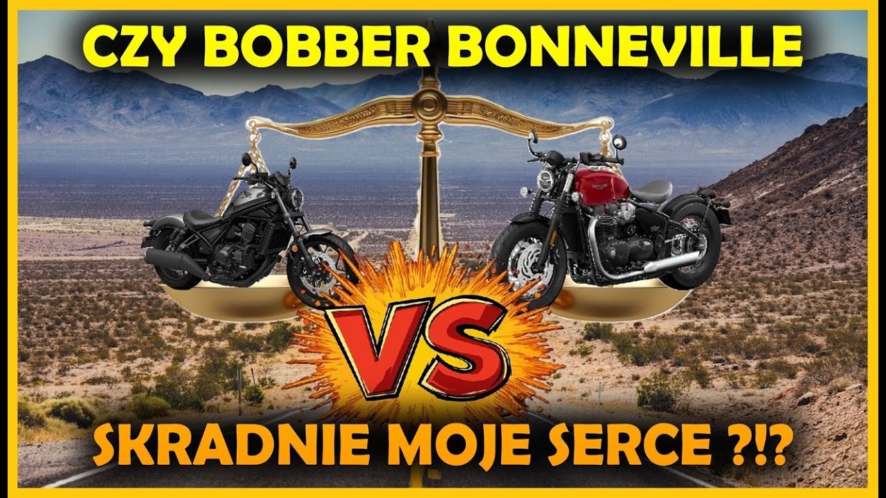 Czy Triumph Bobber Bonneville 😍 wygryzie Hondę Rebel 1100 🏍️z mojego serca ❤️ ?!?