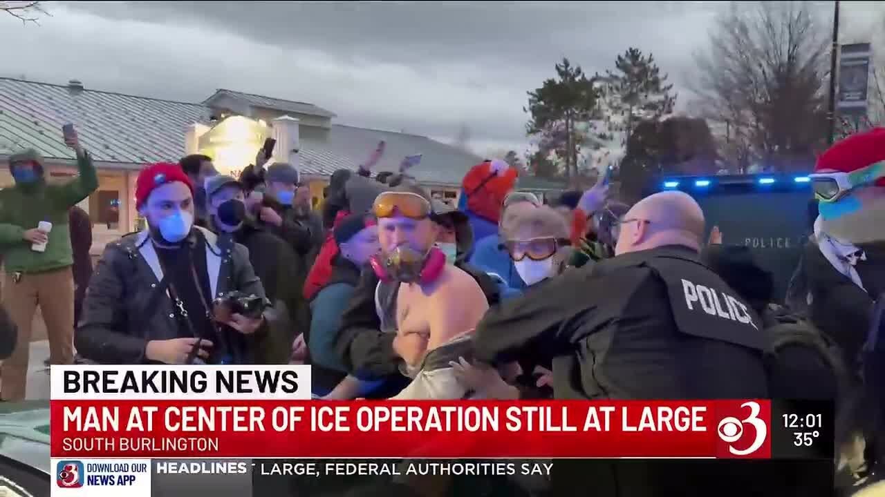 Подозреваемый в операции ICE в Южном Берлингтоне остается на свободе; губернатор назвал тактику а...